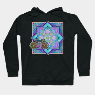 Bicycle And Mandala Pattern Hoodie